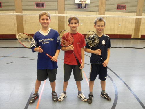 Sieger des Badmintonturniers